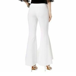 INC Bright White Super Flare Tulip Pants NWT
